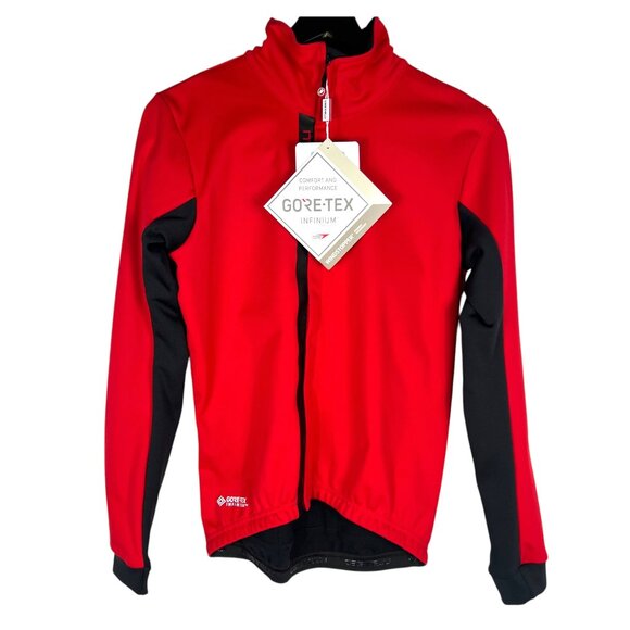 NWT Castelli Cycling Entrata Jacket in Red / Light Black 4523503 023 Size M